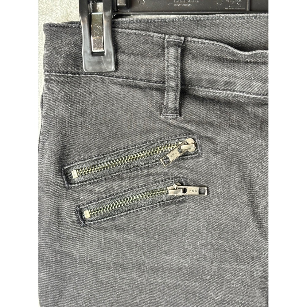 Madewell Black Skinny Skinny Jeans Womens 28 Y2K Zip Pocket Stretch Denim Pants‎ - Picture 2 of 6